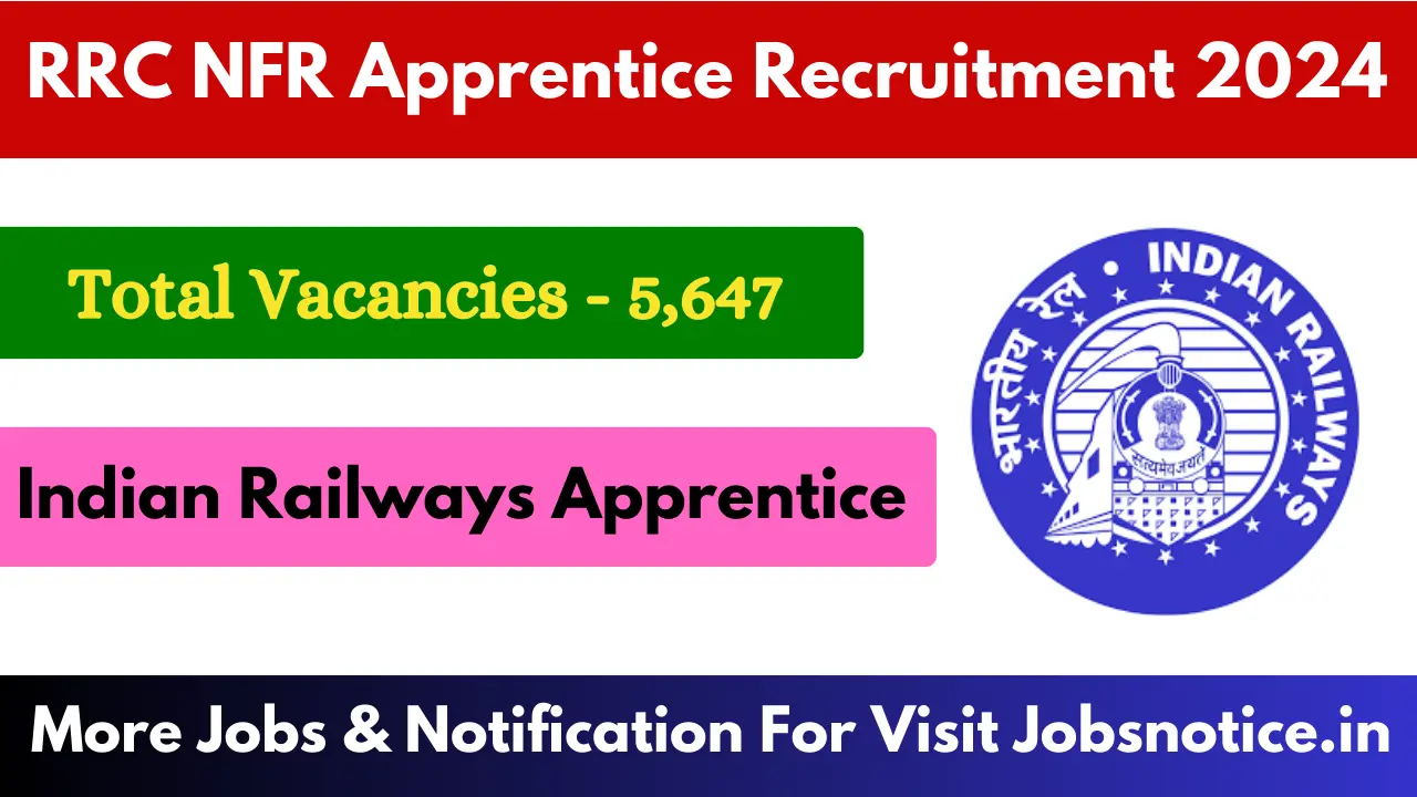 RRC NFR Apprentice Recruitment 2024